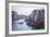 A Gondola Crossing the Grand Canal, Venice, UNESCO World Heritage Site, Veneto, Italy, Europe-Amanda Hall-Framed Photographic Print