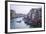 A Gondola Crossing the Grand Canal, Venice, UNESCO World Heritage Site, Veneto, Italy, Europe-Amanda Hall-Framed Photographic Print