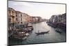 A Gondola Crossing the Grand Canal, Venice, UNESCO World Heritage Site, Veneto, Italy, Europe-Amanda Hall-Mounted Photographic Print