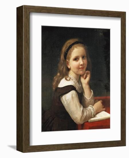 A Good Book, 1868-William Adolphe Bouguereau-Framed Giclee Print