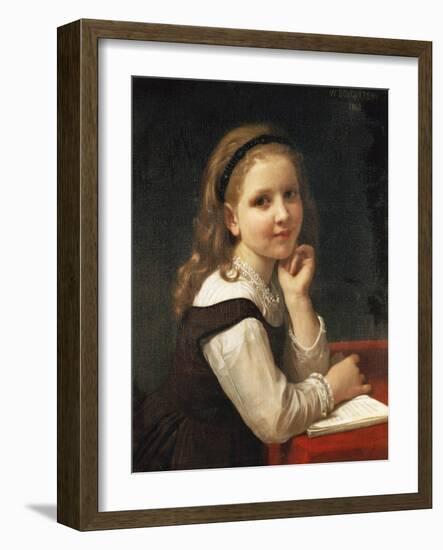 A Good Book, 1868-William Adolphe Bouguereau-Framed Giclee Print