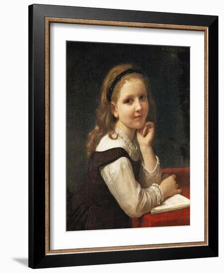 A Good Book, 1868-William Adolphe Bouguereau-Framed Giclee Print