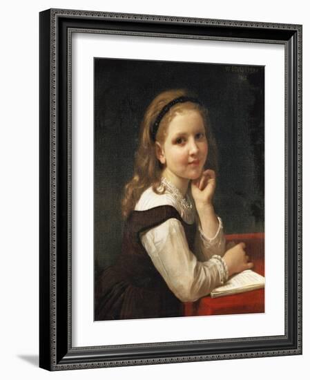 A Good Book, 1868-William Adolphe Bouguereau-Framed Giclee Print