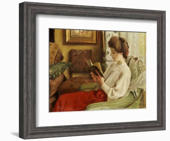 A Good Book, 1905-Paul Fischer-Framed Giclee Print