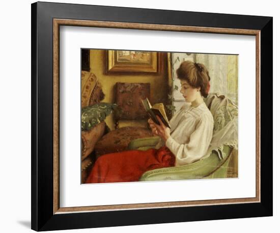 A Good Book, 1905-Paul Fischer-Framed Giclee Print