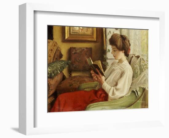 A Good Book, 1905-Paul Fischer-Framed Giclee Print