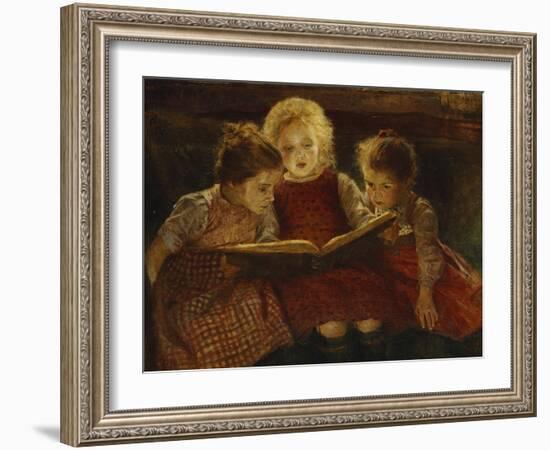 A Good Book-Walter Firle-Framed Giclee Print