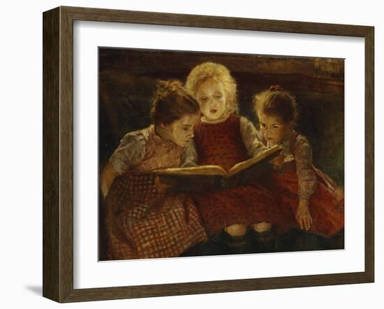 A Good Book-Walter Firle-Framed Giclee Print