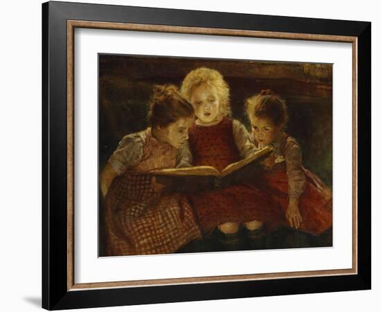 A Good Book-Walter Firle-Framed Giclee Print