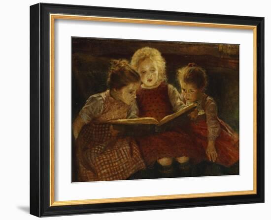 A Good Book-Walter Firle-Framed Giclee Print