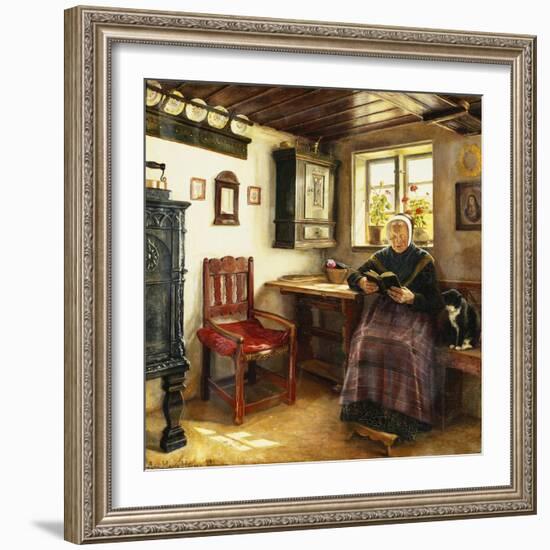 A Good Book-Anne Marie Hansen-Framed Giclee Print