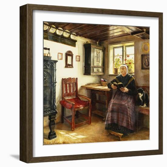 A Good Book-Anne Marie Hansen-Framed Giclee Print