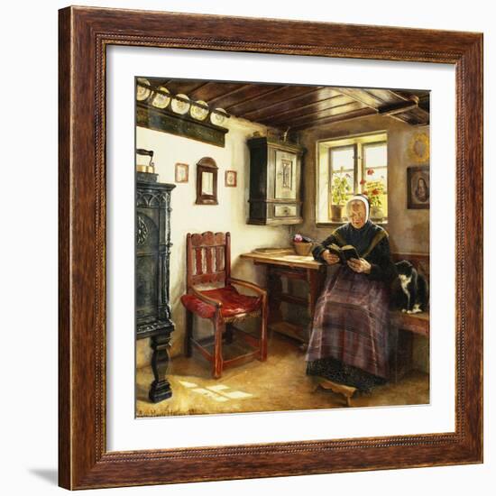 A Good Book-Anne Marie Hansen-Framed Giclee Print