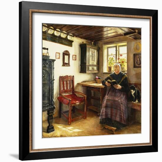 A Good Book-Anne Marie Hansen-Framed Giclee Print