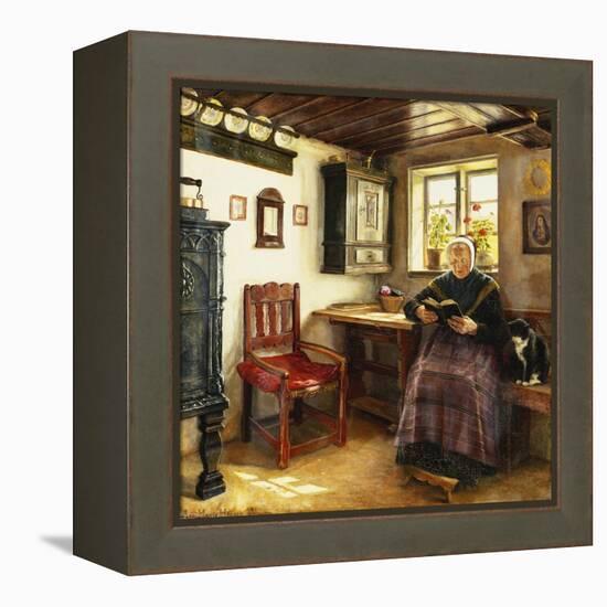 A Good Book-Anne Marie Hansen-Framed Premier Image Canvas