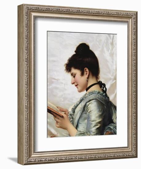 A Good Book-Tito Conti-Framed Giclee Print