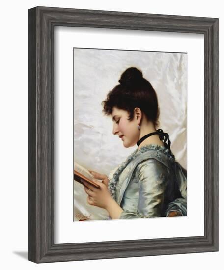 A Good Book-Tito Conti-Framed Giclee Print