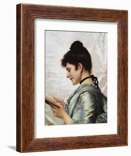 A Good Book-Tito Conti-Framed Giclee Print