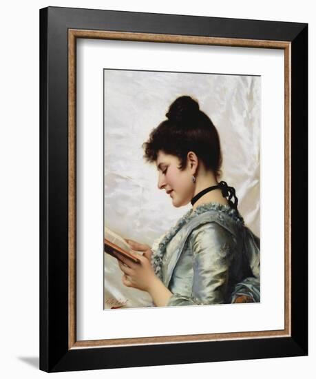 A Good Book-Tito Conti-Framed Giclee Print