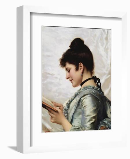 A Good Book-Tito Conti-Framed Giclee Print