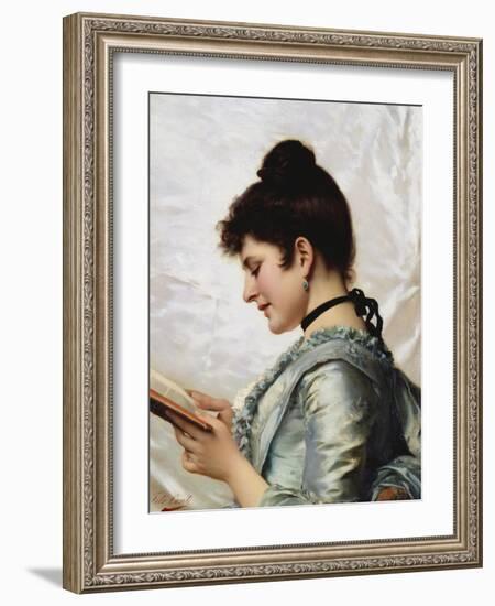 A Good Book-Tito Conti-Framed Giclee Print