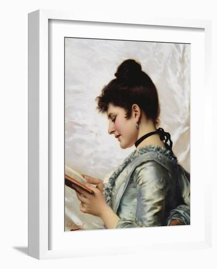 A Good Book-Tito Conti-Framed Giclee Print