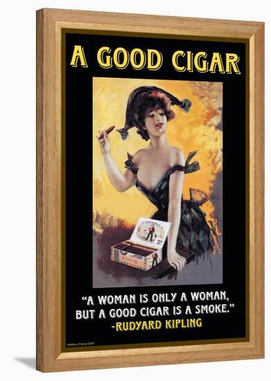 A Good Cigar-null-Framed Stretched Canvas