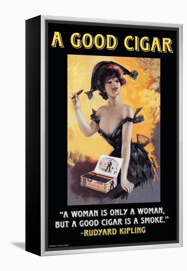 A Good Cigar-null-Framed Stretched Canvas