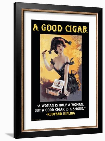 A Good Cigar-null-Framed Art Print