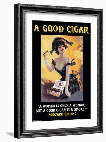 A Good Cigar-null-Framed Art Print