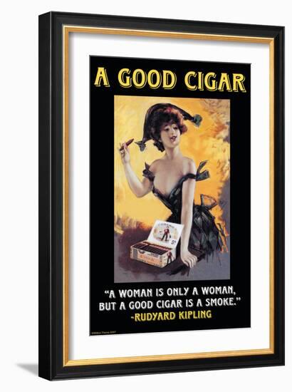 A Good Cigar-null-Framed Art Print