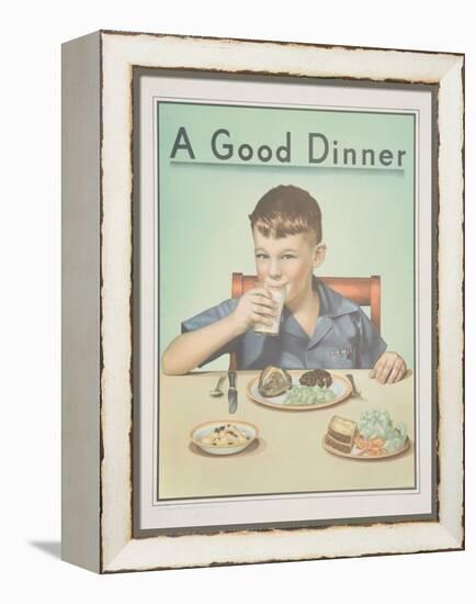 A Good Dinner Poster-null-Framed Premier Image Canvas