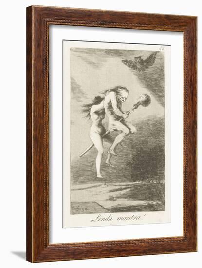 A Good Mistress, by Francisco Goya,-Francisco Goya-Framed Art Print