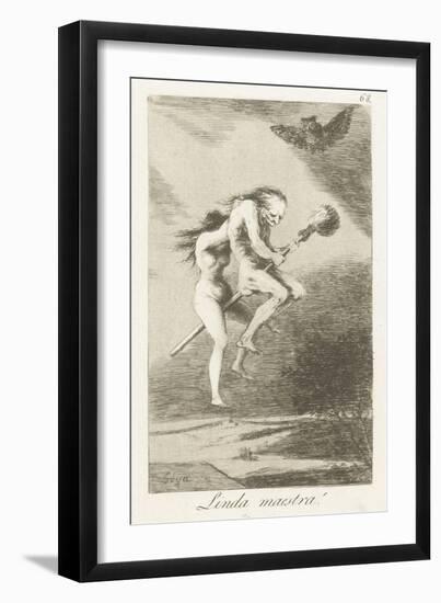 A Good Mistress, by Francisco Goya,-Francisco Goya-Framed Art Print