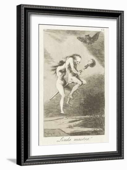 A Good Mistress, by Francisco Goya,-Francisco Goya-Framed Art Print