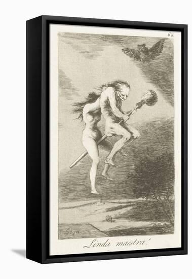 A Good Mistress, by Francisco Goya,-Francisco Goya-Framed Stretched Canvas