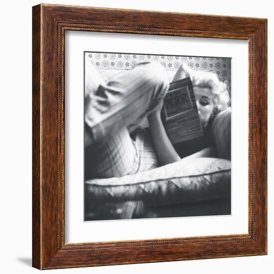 A Good Read-Michael Ochs-Framed Art Print