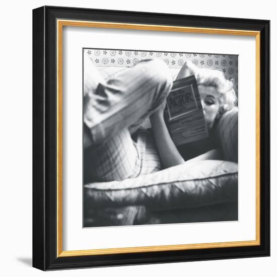 A Good Read-Michael Ochs-Framed Art Print