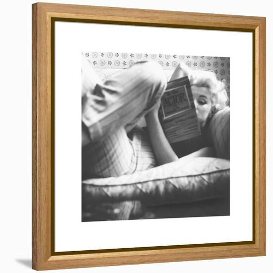 A Good Read-The Chelsea Collection-Framed Stretched Canvas