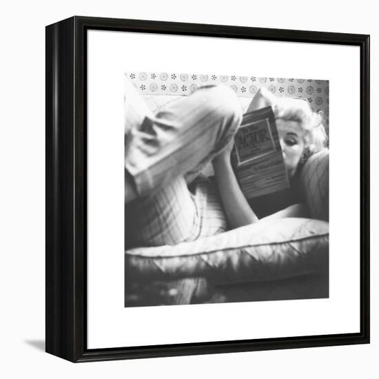 A Good Read-The Chelsea Collection-Framed Stretched Canvas