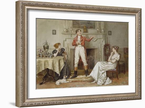 A Good Story-George Goodwin Kilburne-Framed Giclee Print