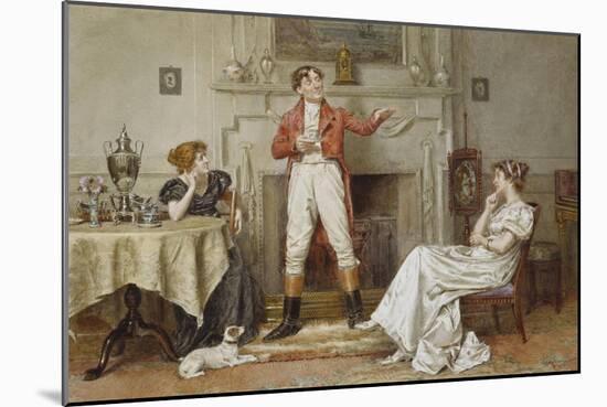 A Good Story-George Goodwin Kilburne-Mounted Giclee Print