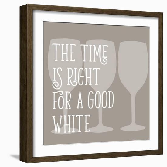 A Good White-Sd Graphics Studio-Framed Art Print