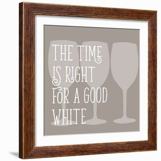 A Good White-Sd Graphics Studio-Framed Art Print