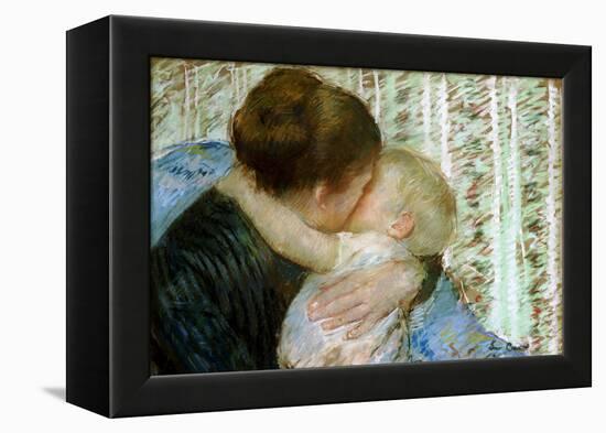 A Goodnight Hug-Mary Cassatt-Framed Premier Image Canvas