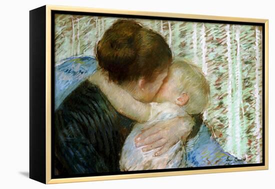 A Goodnight Hug-Mary Cassatt-Framed Premier Image Canvas