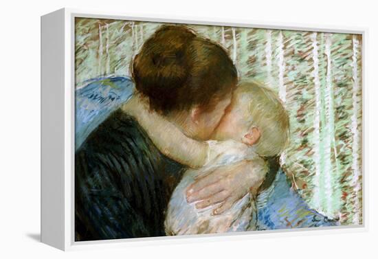 A Goodnight Hug-Mary Cassatt-Framed Premier Image Canvas