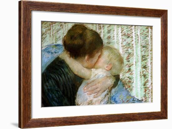 A Goodnight Hug-Mary Cassatt-Framed Giclee Print