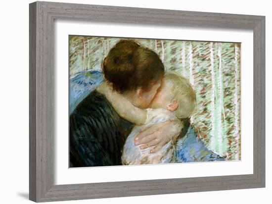 A Goodnight Hug-Mary Cassatt-Framed Giclee Print