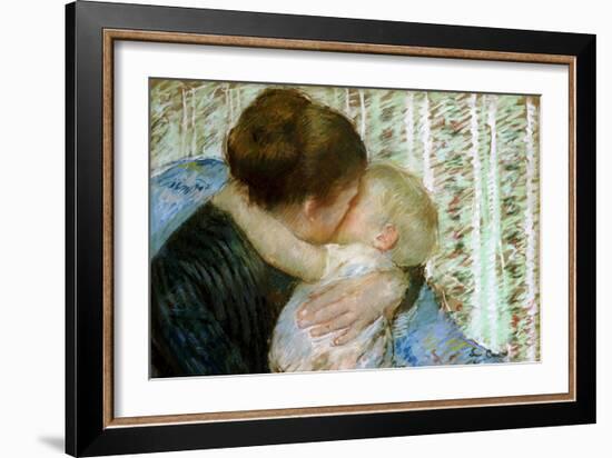 A Goodnight Hug-Mary Cassatt-Framed Giclee Print